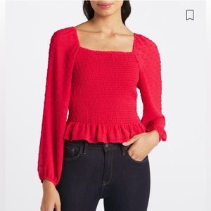 Lush Dorothy Clip Dot Long Sleeve